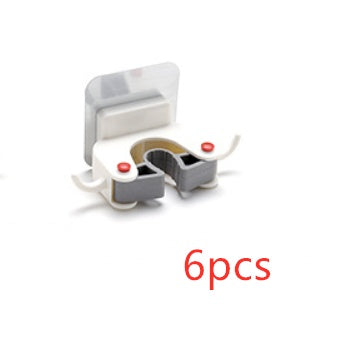 Nail-Free Wall-Mounted Mop & Broom Holder — Traceless Adhesive Clip