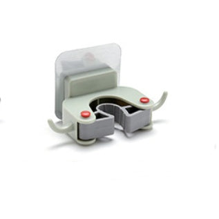 Nail-Free Wall-Mounted Mop & Broom Holder — Traceless Adhesive Clip