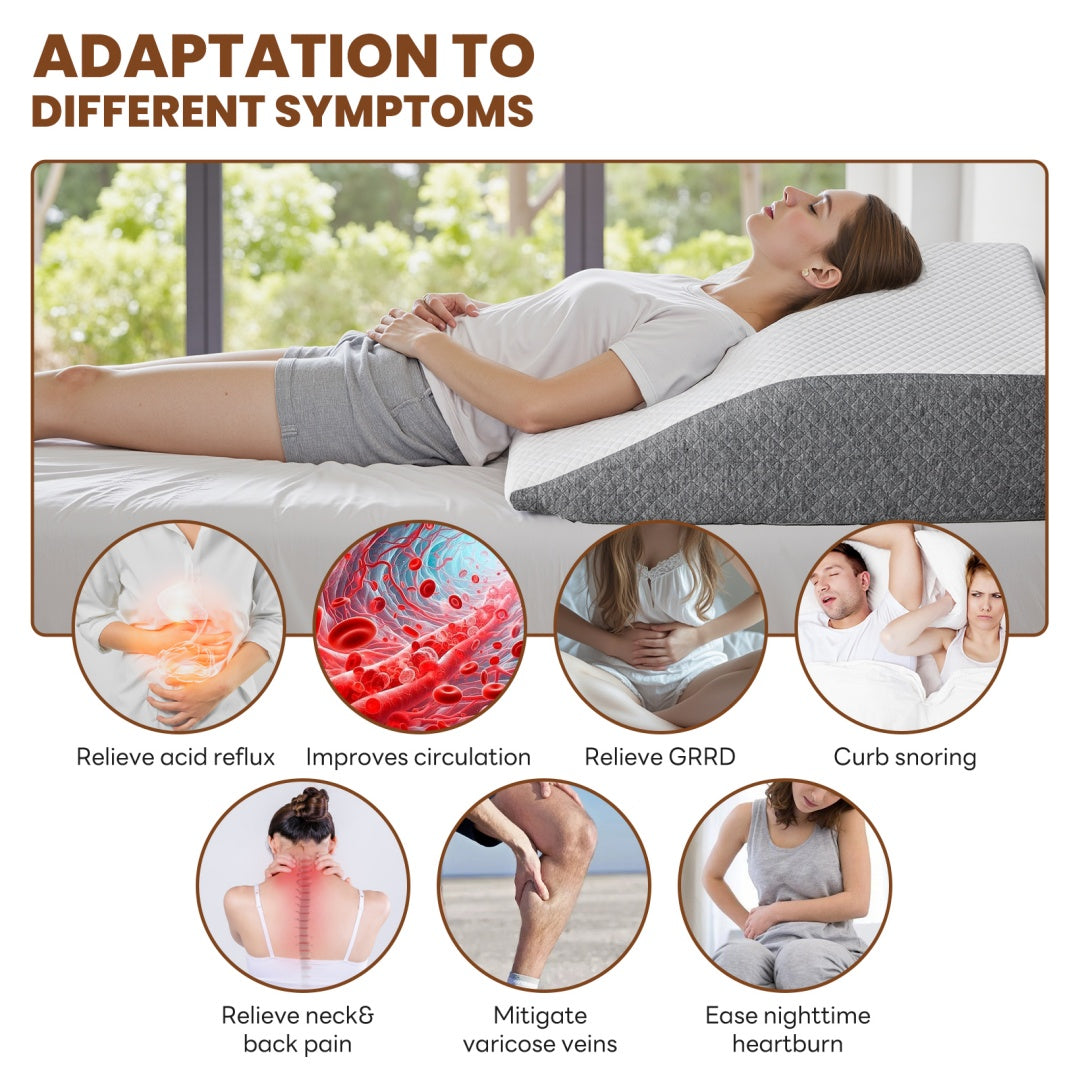 Memory Foam Wedge Pillow – Ergonomic Support Body Cushion