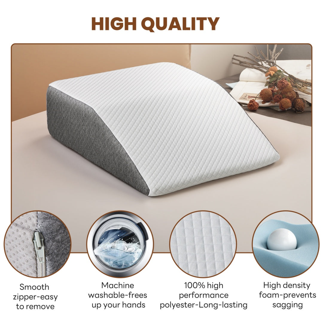 Memory Foam Wedge Pillow – Ergonomic Support Body Cushion